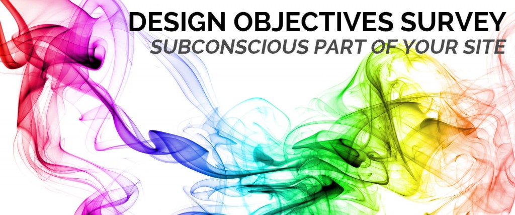 Design Objectives Survey - The second step in our web design process